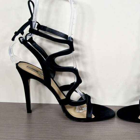 Steve Madden 'Ava' Sandal, Black Suede, Womens Size 10 M - Picture 6 of 12